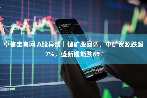 卓信宝官网 A股异动丨锂矿股回调，中矿资源跌超7%，盛新锂能跌6%