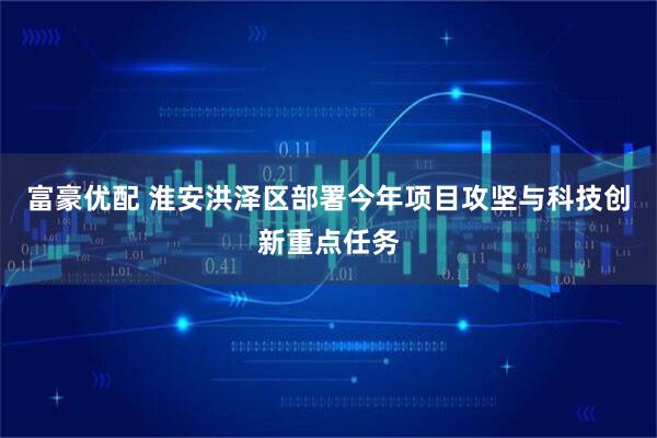 富豪优配 淮安洪泽区部署今年项目攻坚与科技创新重点任务